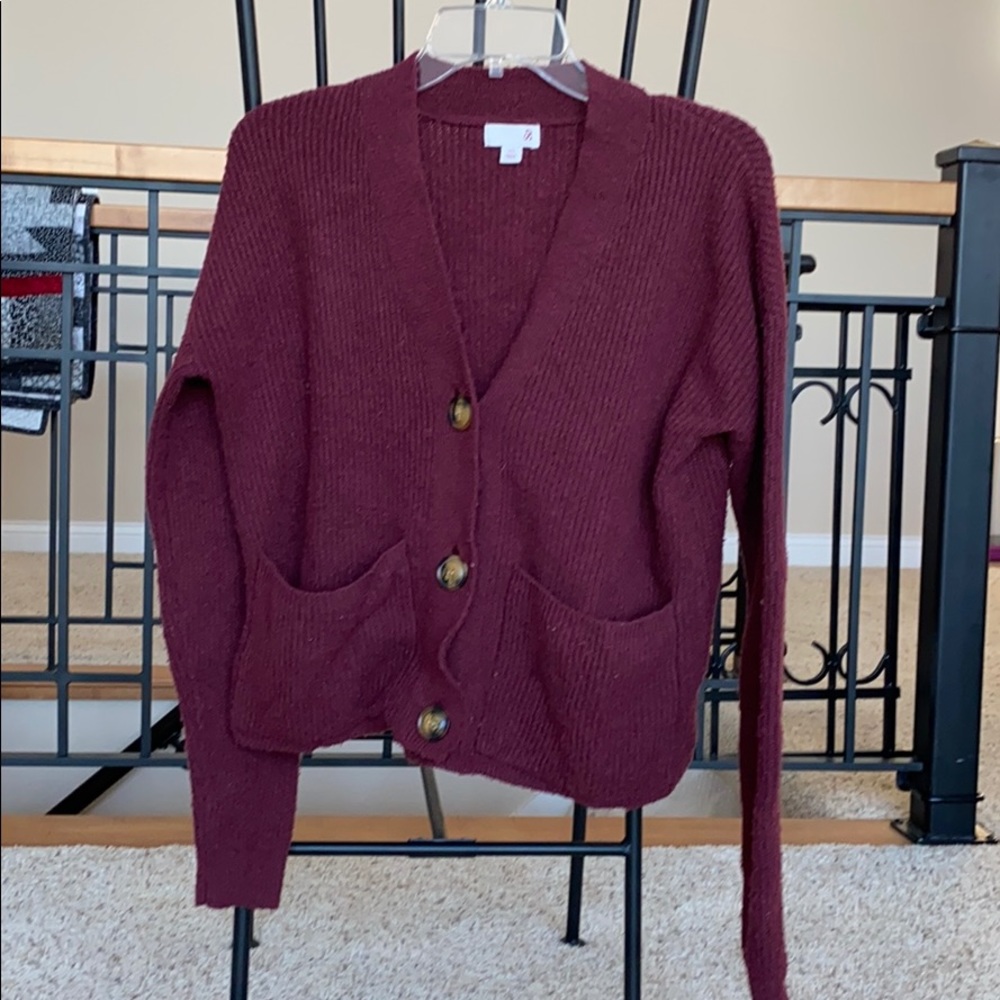 Oversized Button-up Cardigan